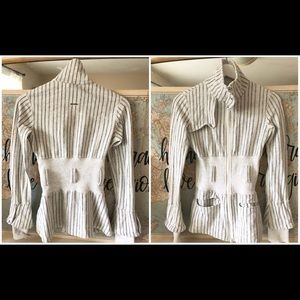Lululemon  RARE full metal pinstripe zip up!